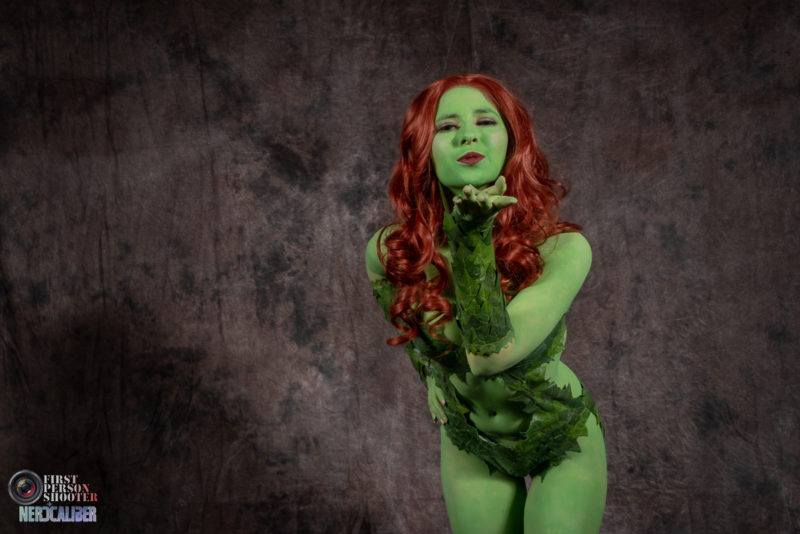 Poison Ivy blowing a kiss